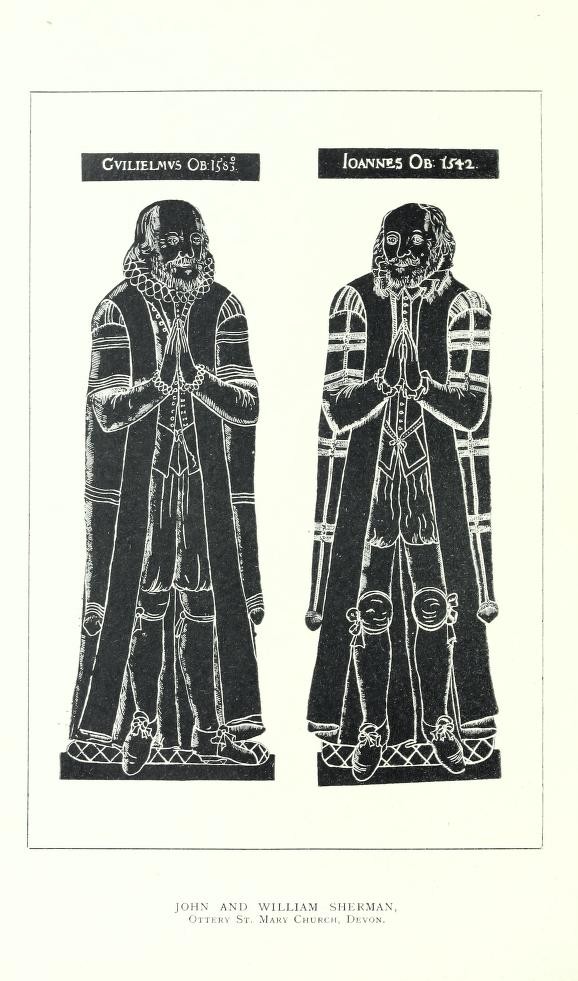 Rubbing of the effigies of William and Richard