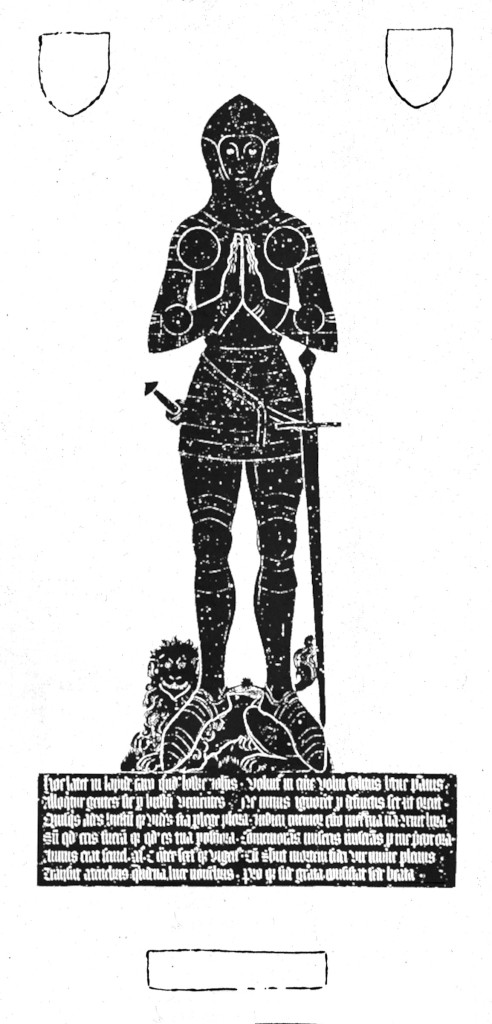 Rubbing of the brass