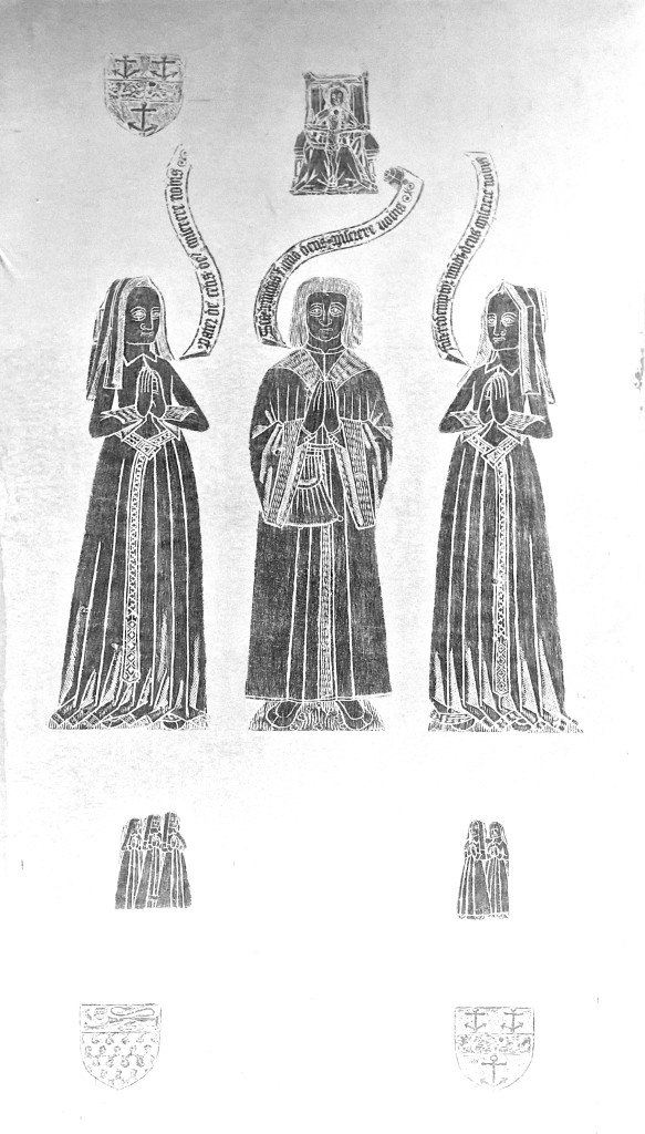 Rubbing of the brass